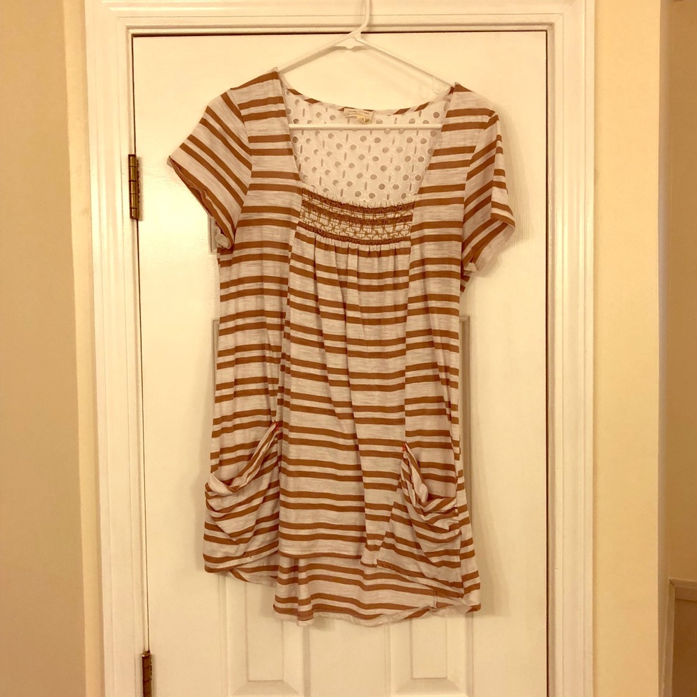 Meadow Rue striped shirt with pockets